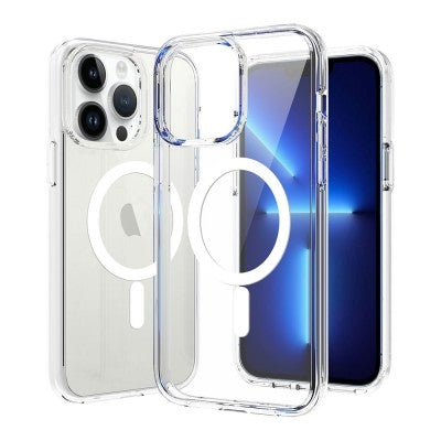 Shock-Resistant Clear MagSafe Case for iPhone 15 Pro Max