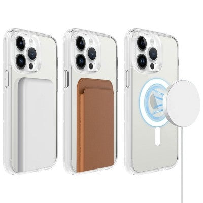Military-grade Shockproof MagSafe Clear Case for iPhone 15 Pro