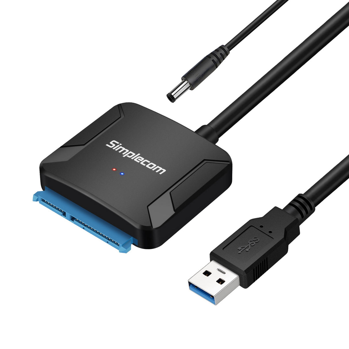 Simplecom SA236 USB 3.0 to SATA Adapter Cable Converter with Power Supply for 2.5 & 3.5 HDD SSD