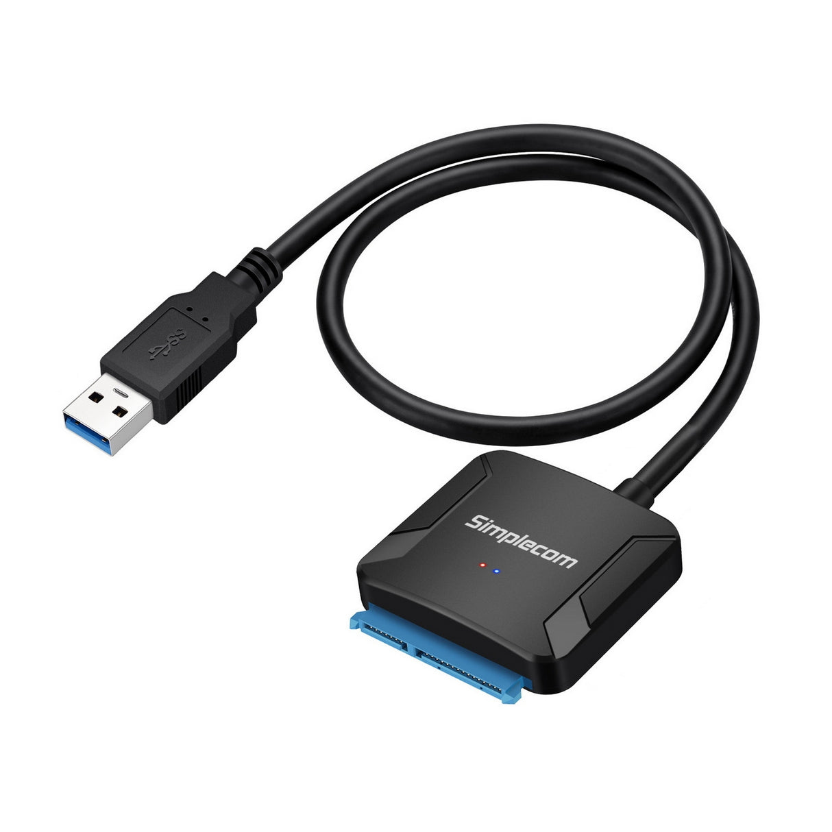 Simplecom SA236 USB 3.0 to SATA Adapter Cable Converter with Power Supply for 2.5 & 3.5 HDD SSD