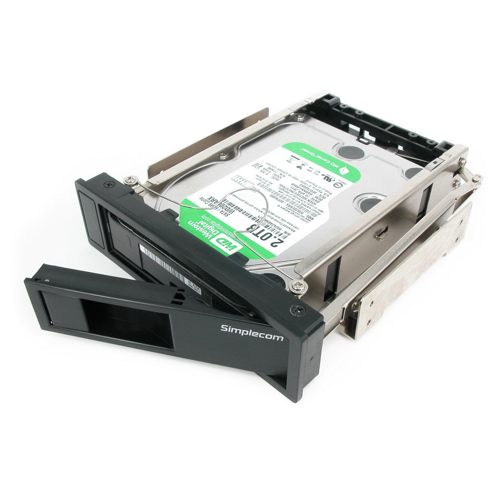 Simplecom SC314 Internal 5.25 Bay Mobile Rack 3.5 SATA HDD Backplane Enclosure