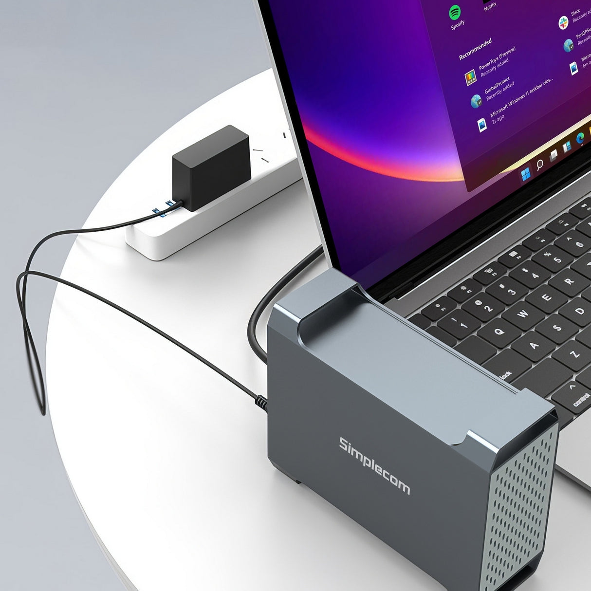 Simplecom SE482 SuperSpeed USB Dual Bay 3.5 SATA Hard Drive RAID Enclosure USB-C RAID 0/1, JBOD