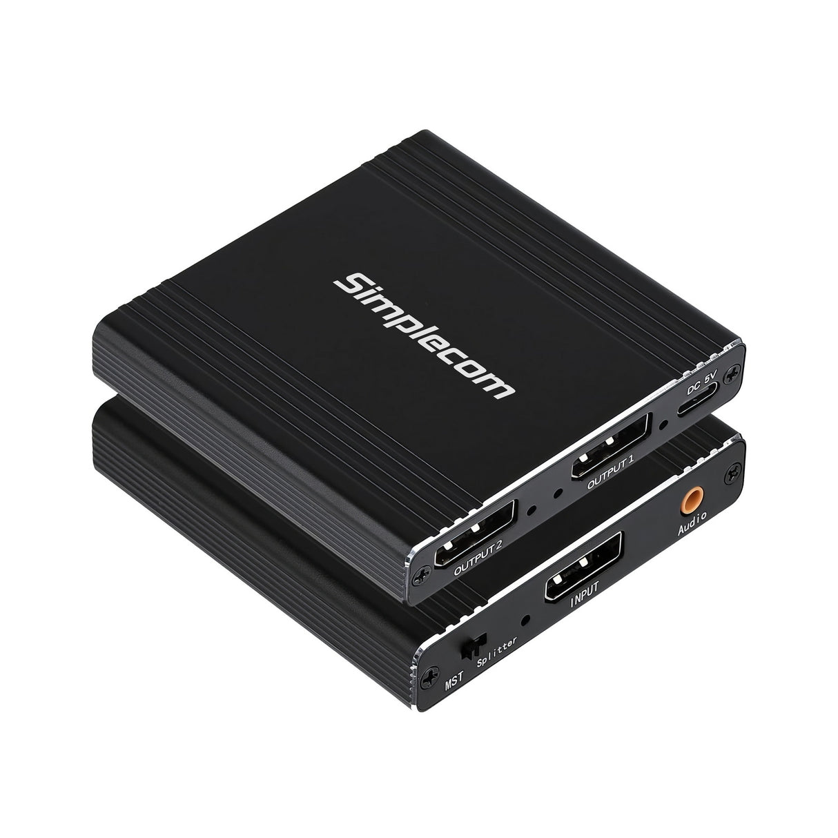 Simplecom CM214 DisplayPort Splitter 1 IN 2 OUT MST Hub for Dual Extended Screens 4K DP 1.4