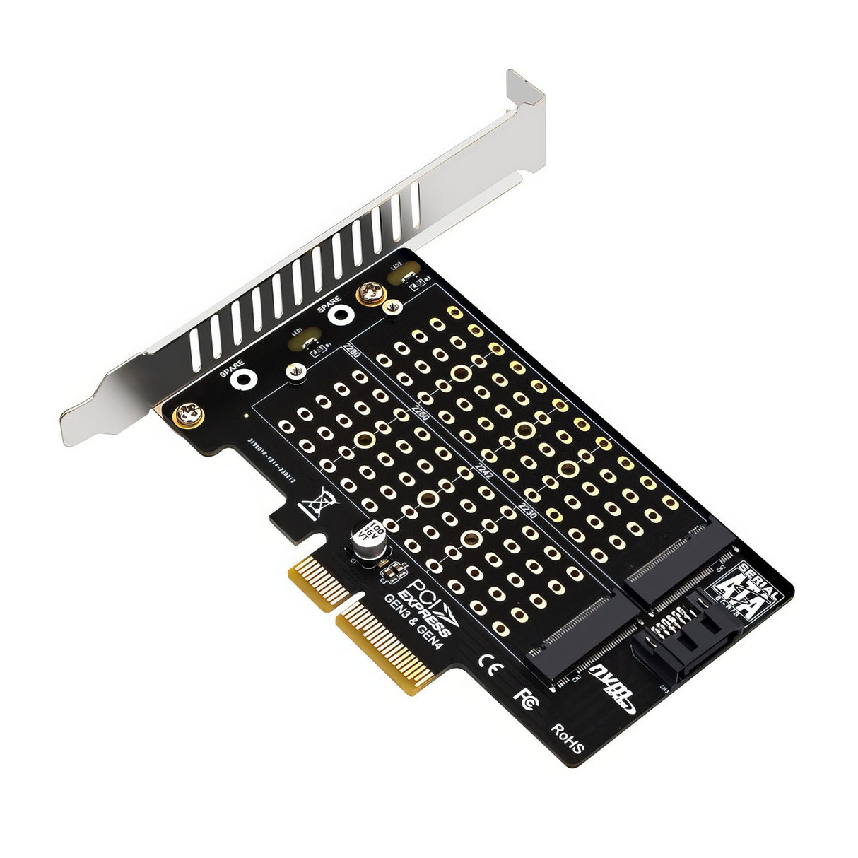 Simplecom EC412v2 NVMe and SATA M.2 SSD to PCIe x4 Expansion Card