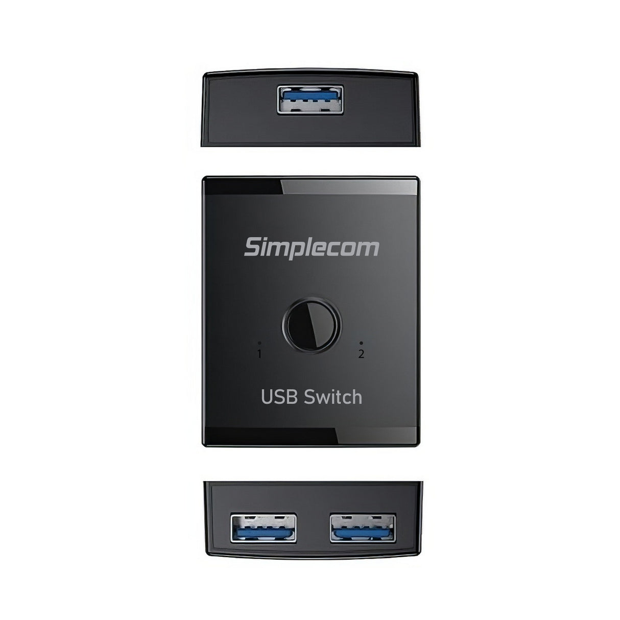 Simplecom KM125 Bi-Directional 2-Way USB 3.0 Switch 1 In 2 Out (2 In 1 Out) 5Gbps