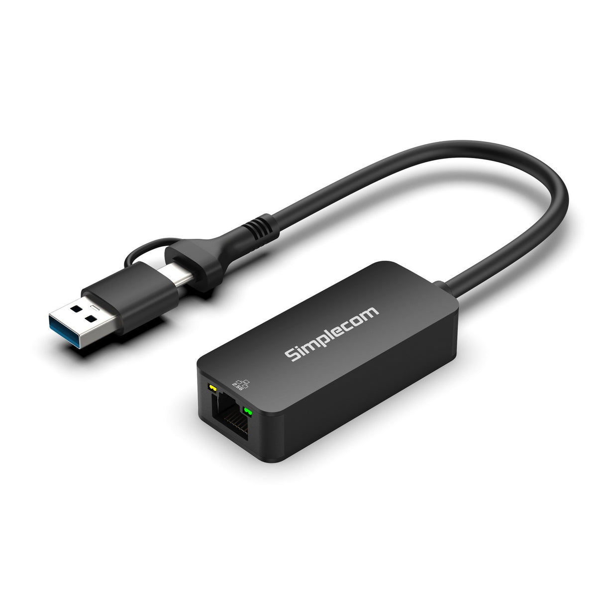 2.5G Ethernet USB-C and USB-A Network Adapter for High-Speed Connectivity
