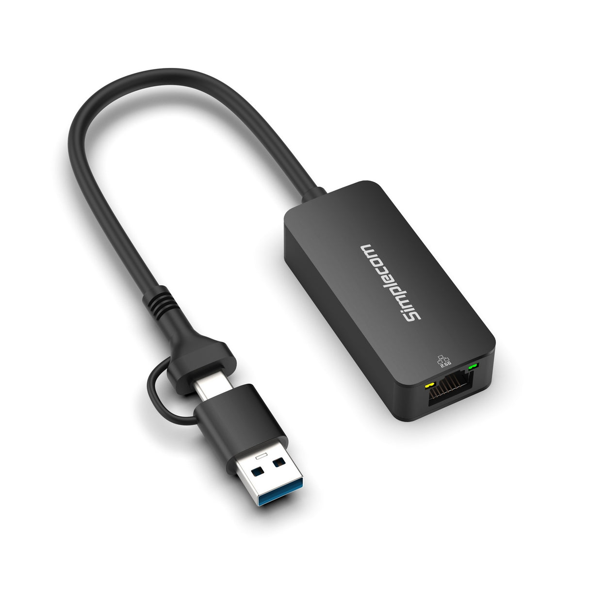 2.5G Ethernet USB-C and USB-A Network Adapter for High-Speed Connectivity