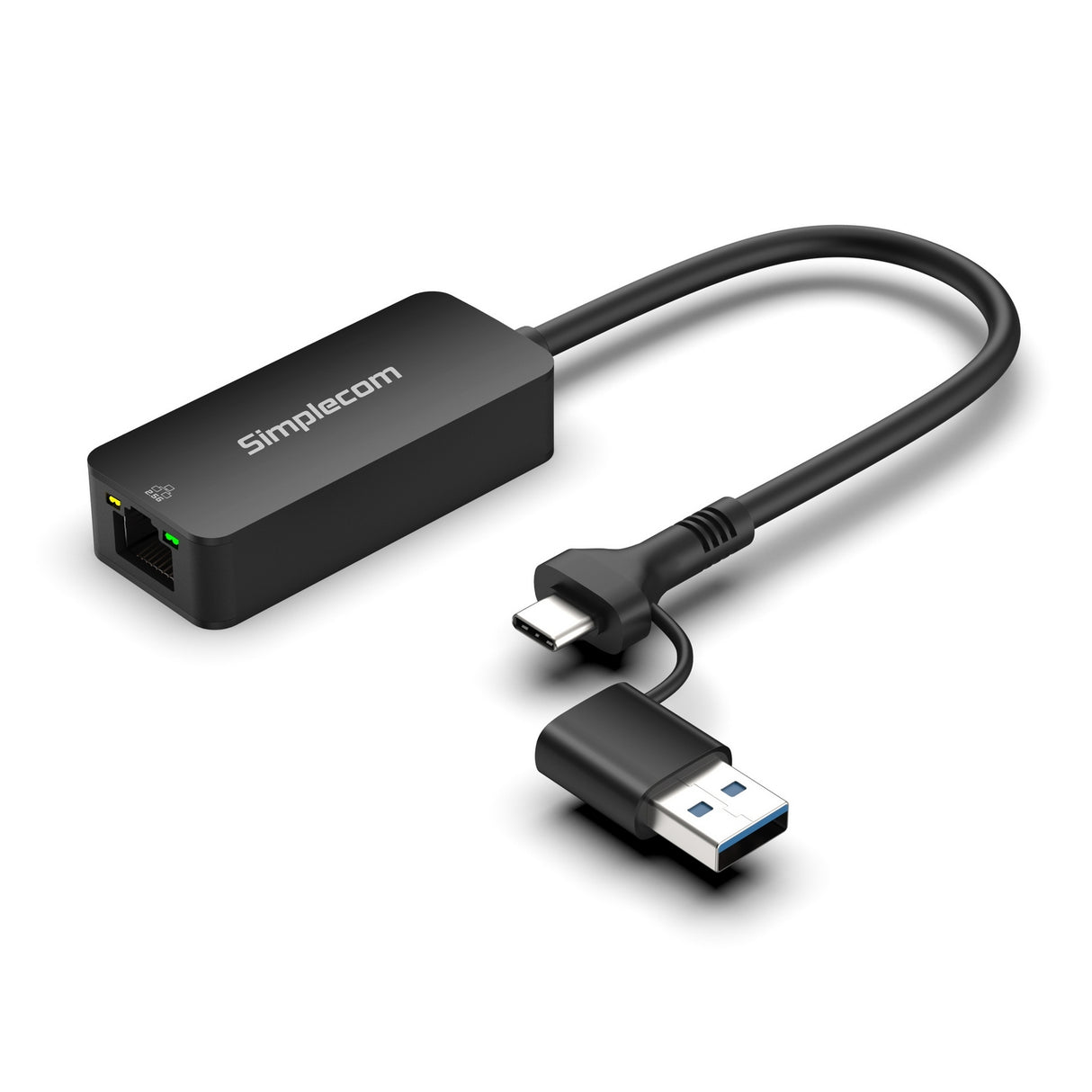 2.5G Ethernet USB-C and USB-A Network Adapter for High-Speed Connectivity