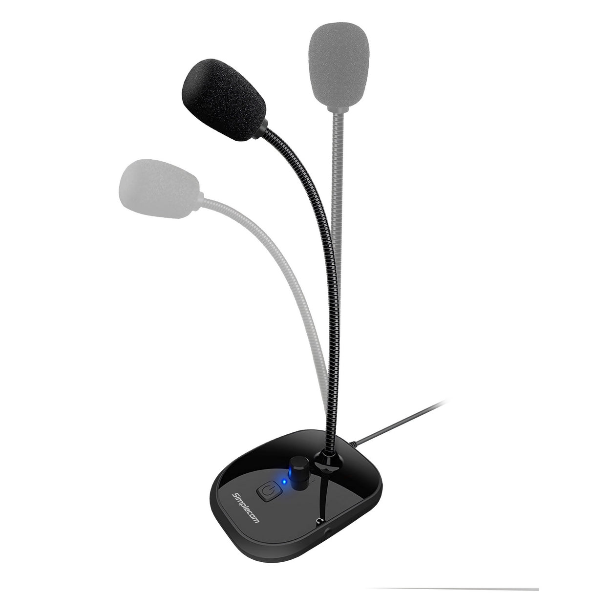 Simplecom UM360 USB Desktop Microphone with Headphone Monitoring Jack