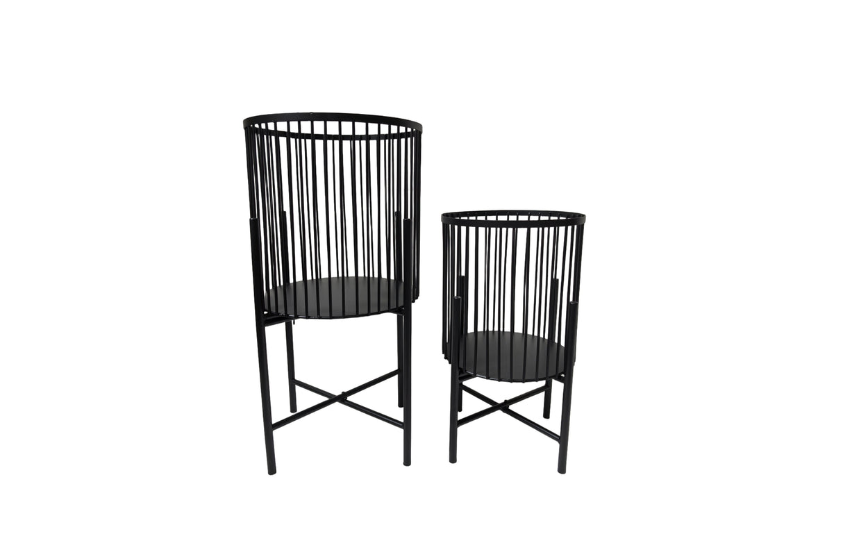 Logan Planter - Set of 2 - Black