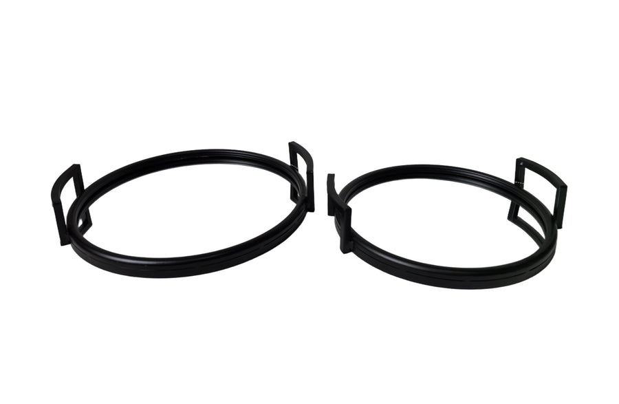 Eliza Round Tray - Large - Black