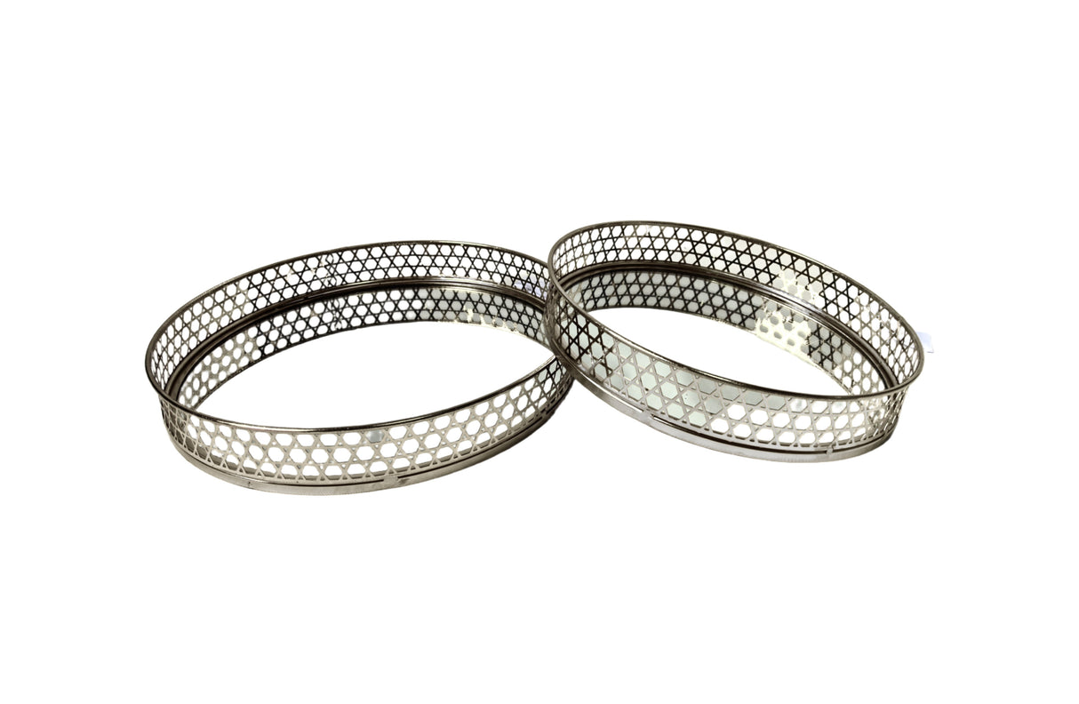 Nina Tray - Round - Large - Silver