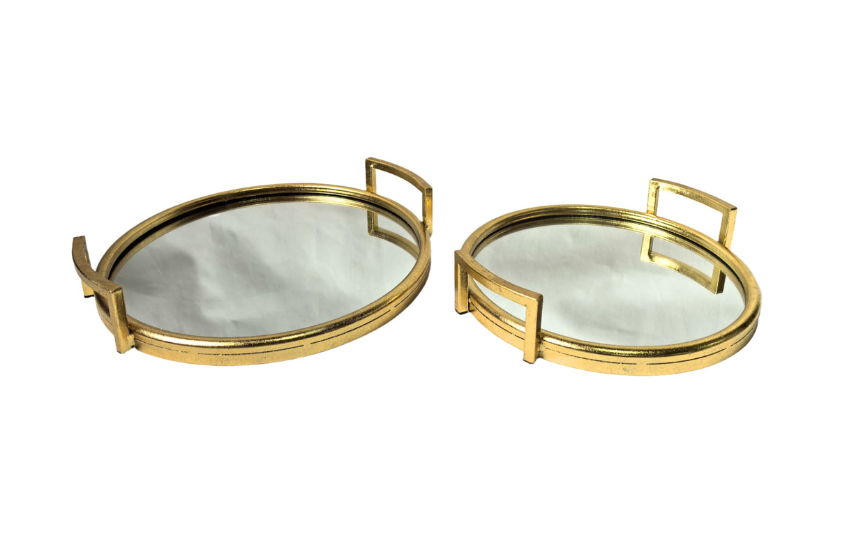 Eliza Round Tray - Small - Gold
