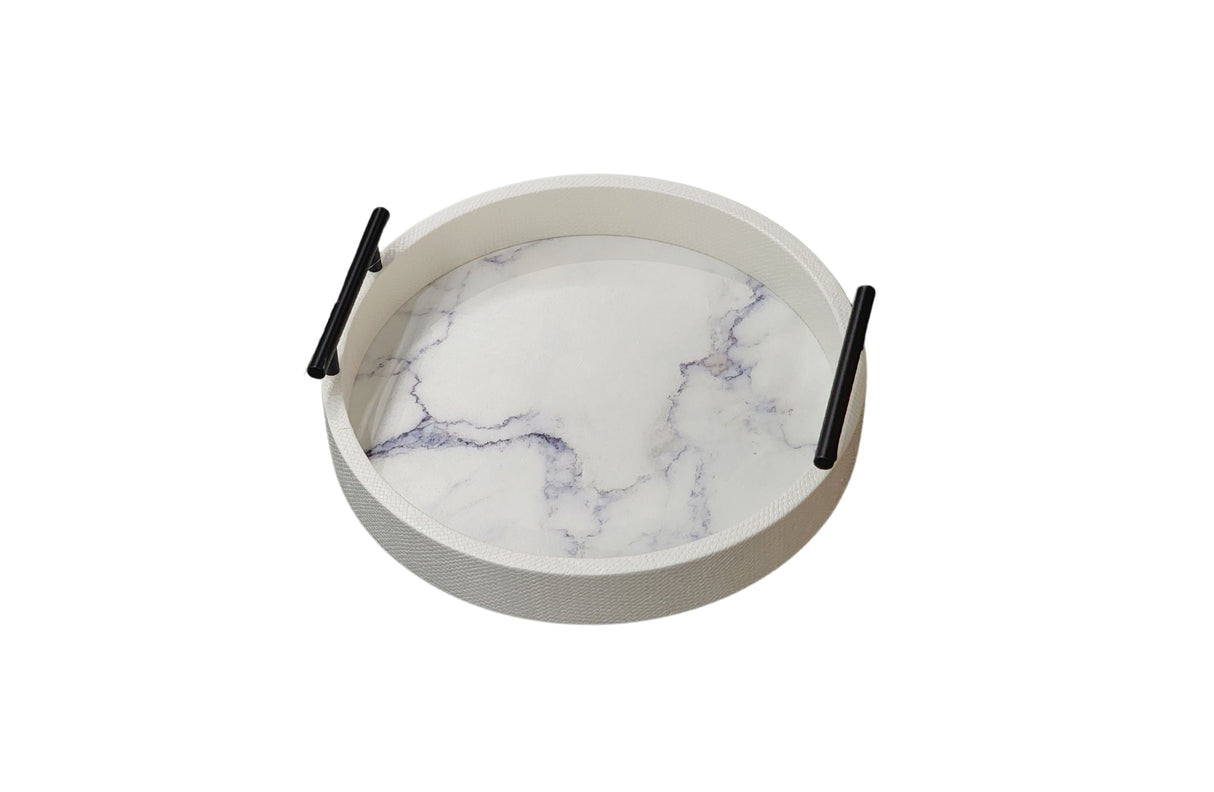 Maison Round Tray - Small - White