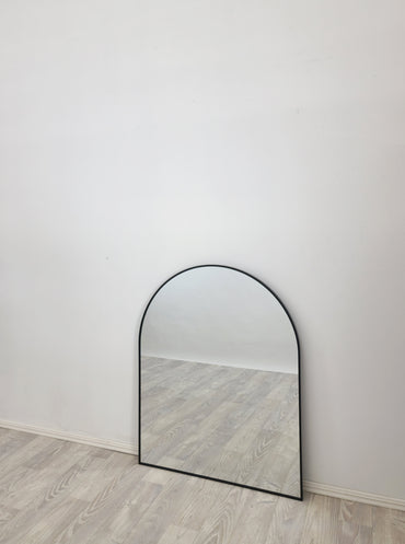 Black Metal Arch Mirror - Small 80cm x 100cm