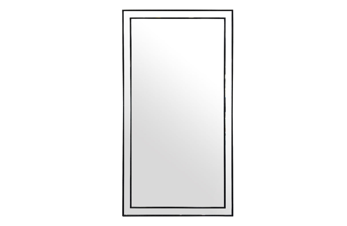 Black Beaded Framed Mirror - X Large 190cm x 100cm