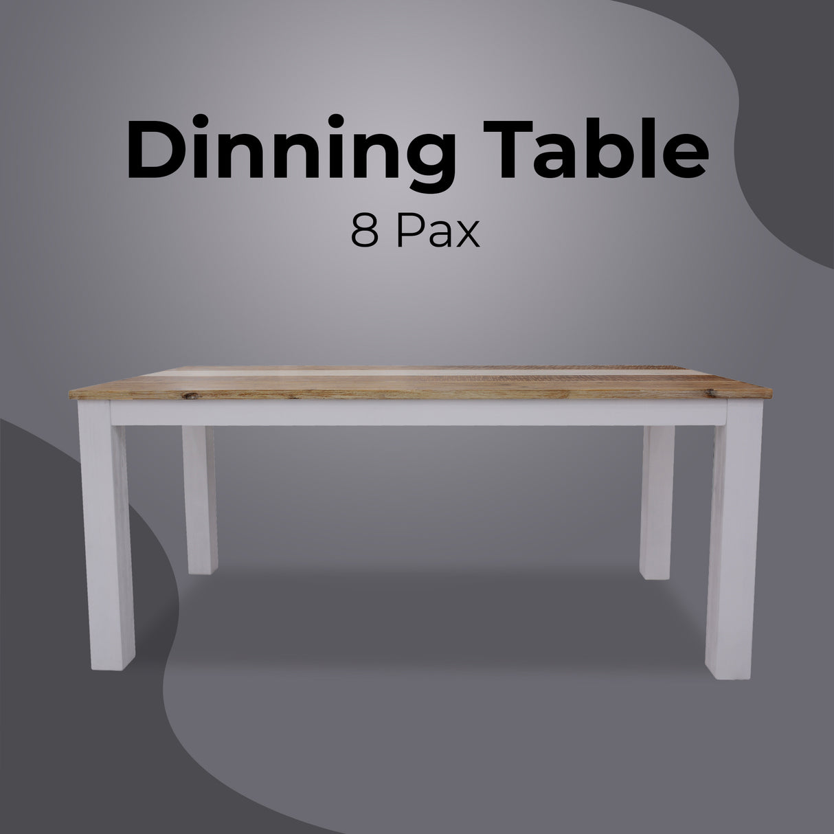 Orville Dining Table 200cm Solid Acacia Wood Home Dinner Furniture - Multi Color