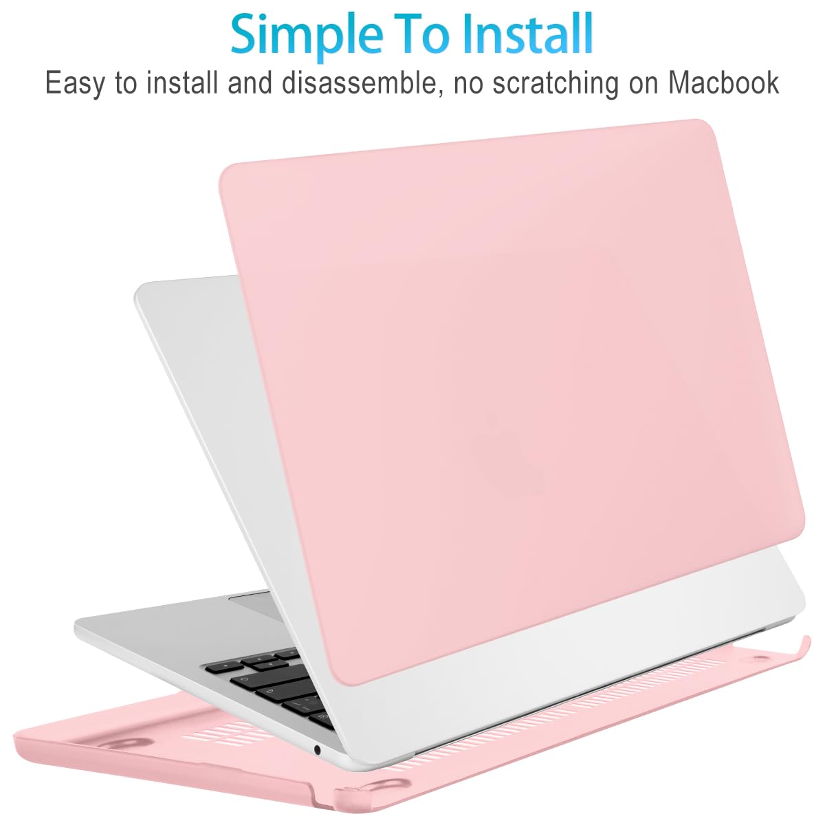 15 inch Air 2023 MacBook Air Matte Case A2941 M2 Chip Hard Shell Case Keyboard Cover Sold Pink