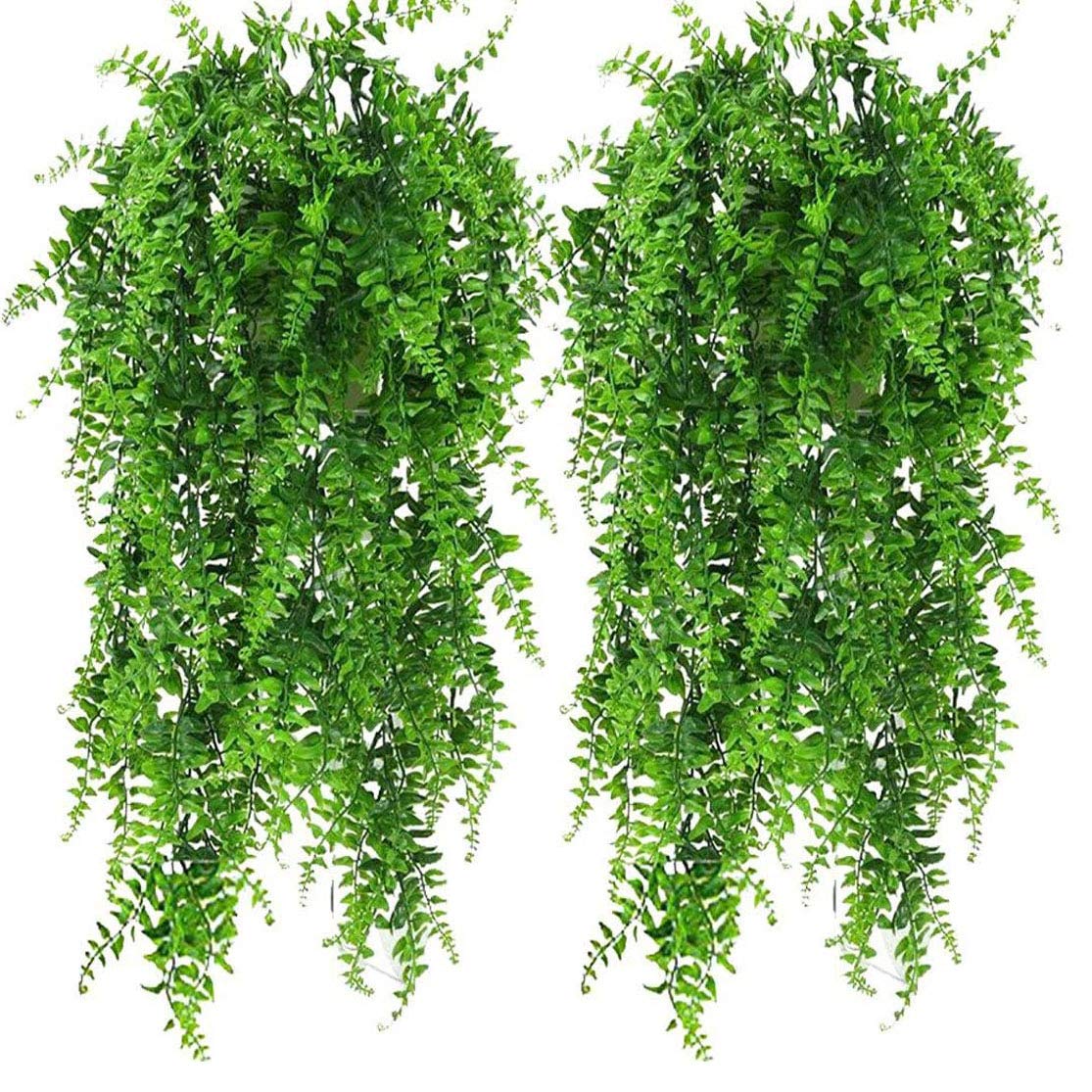 Set of 2 76cm Artificial Eucalyptus Greenery - Faux Plants for Home, Office, and Event Decoration