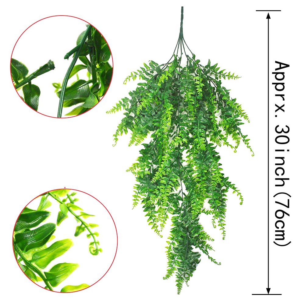 Set of 2 76cm Artificial Eucalyptus Greenery - Faux Plants for Home, Office, and Event Decoration