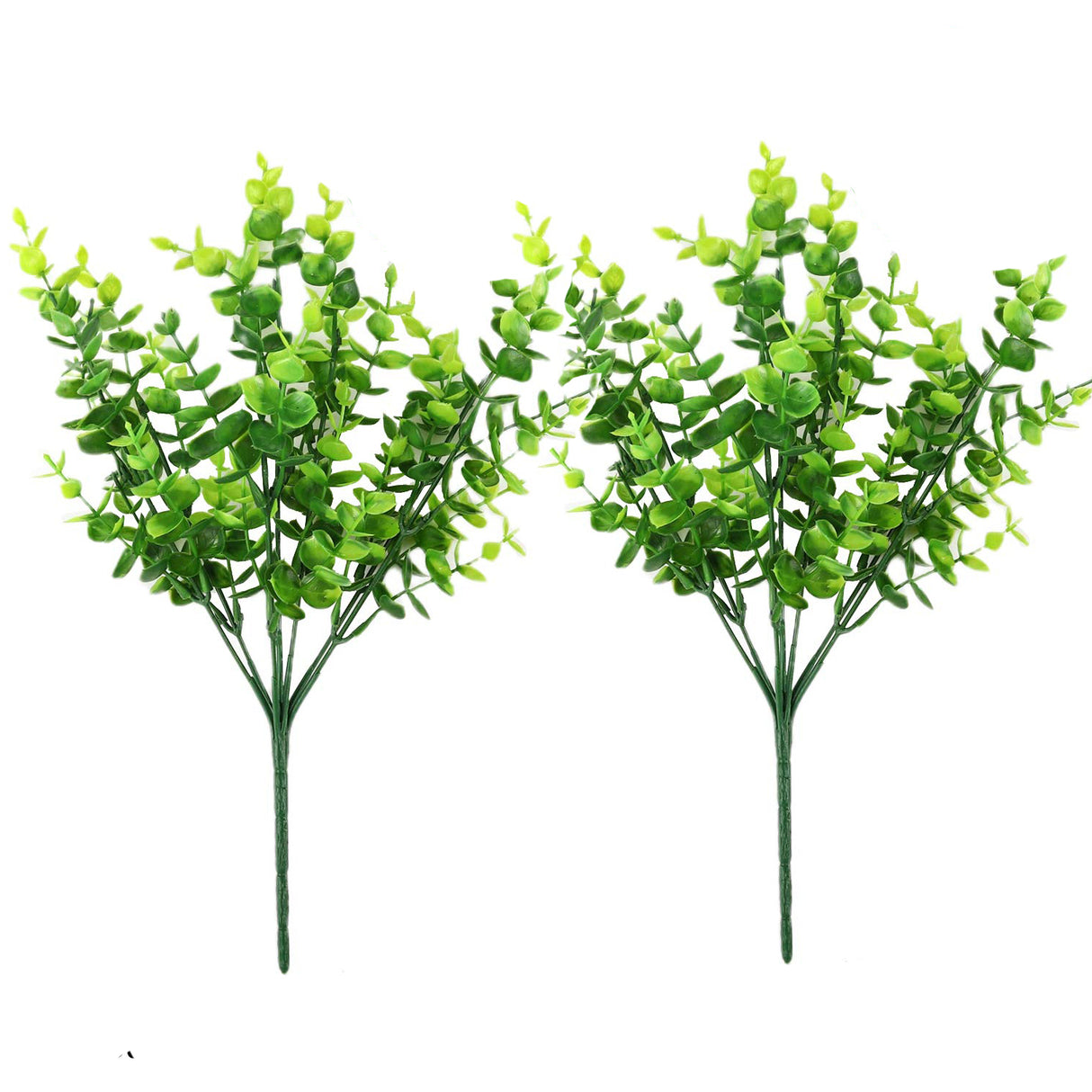 Set of 2 Lifelike Eucalyptus Faux Plants for Stylish Home and Office Decor - Perfect for Weddings, Events, and Gardens