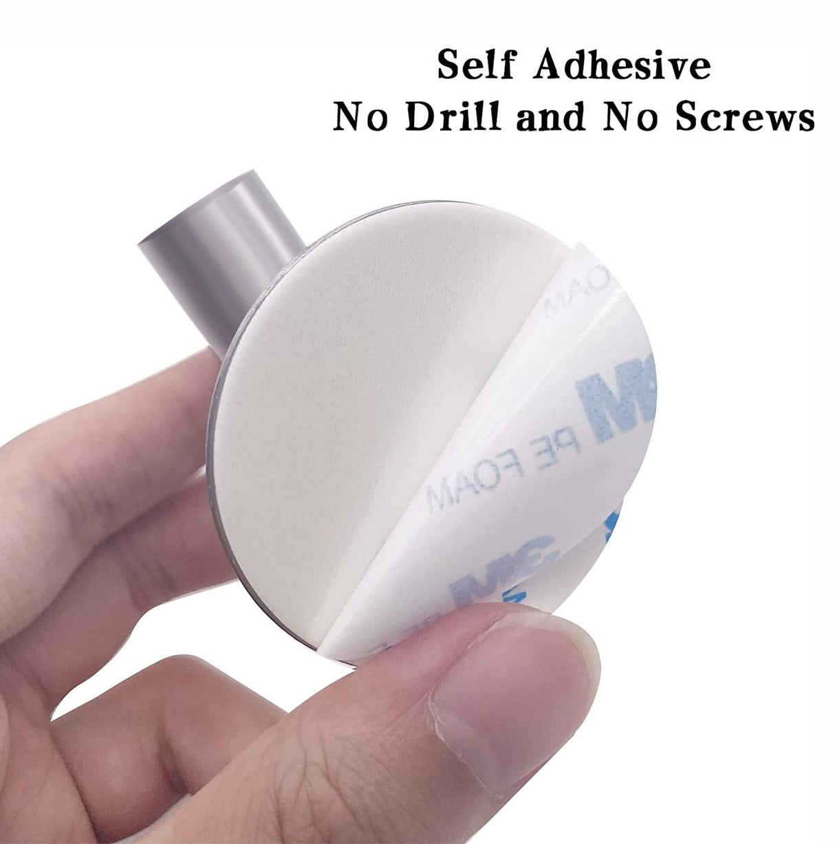 Self-Adhesive Heavy-Duty Brushed Nickel Towel Hooks - 2 Pack Wall-Mounted Cloth Hangers for Bathroom and Home