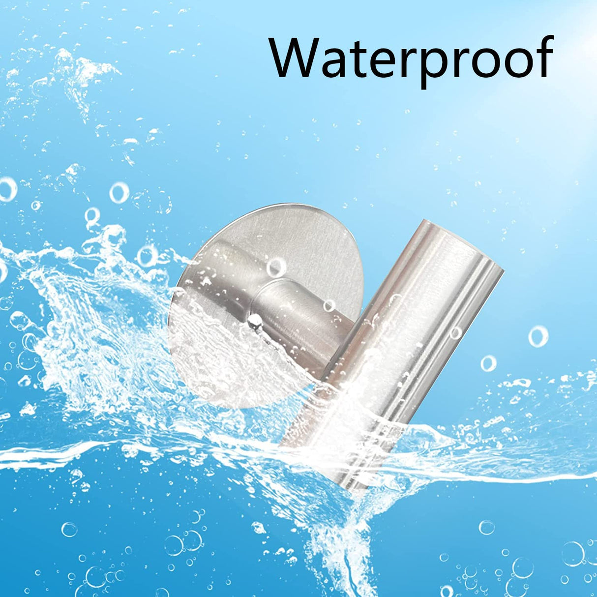 Self-Adhesive Heavy-Duty Brushed Nickel Towel Hooks - 2 Pack Wall-Mounted Cloth Hangers for Bathroom and Home