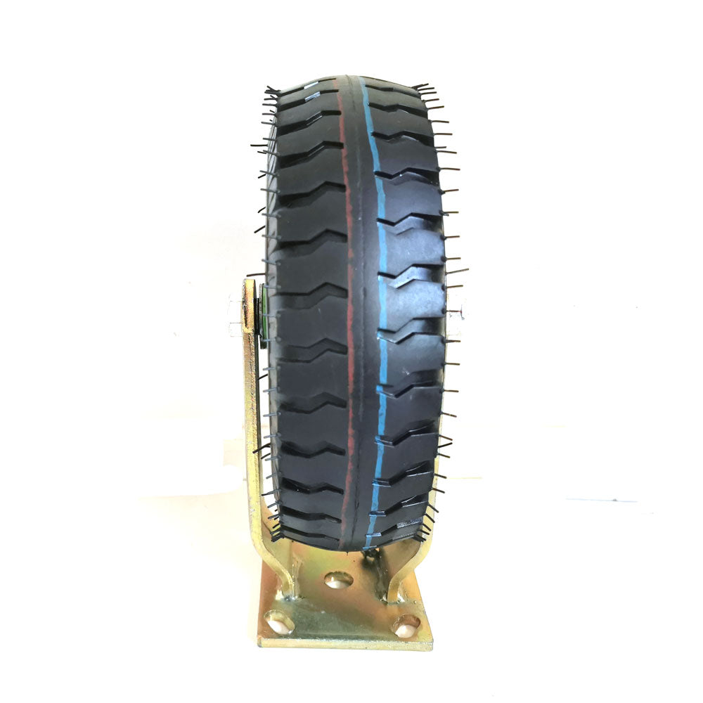 10Inch Fixed Castor Caster Pneumatic Tyres Tyre Wheel Trolley Cart Wheelbarrow
