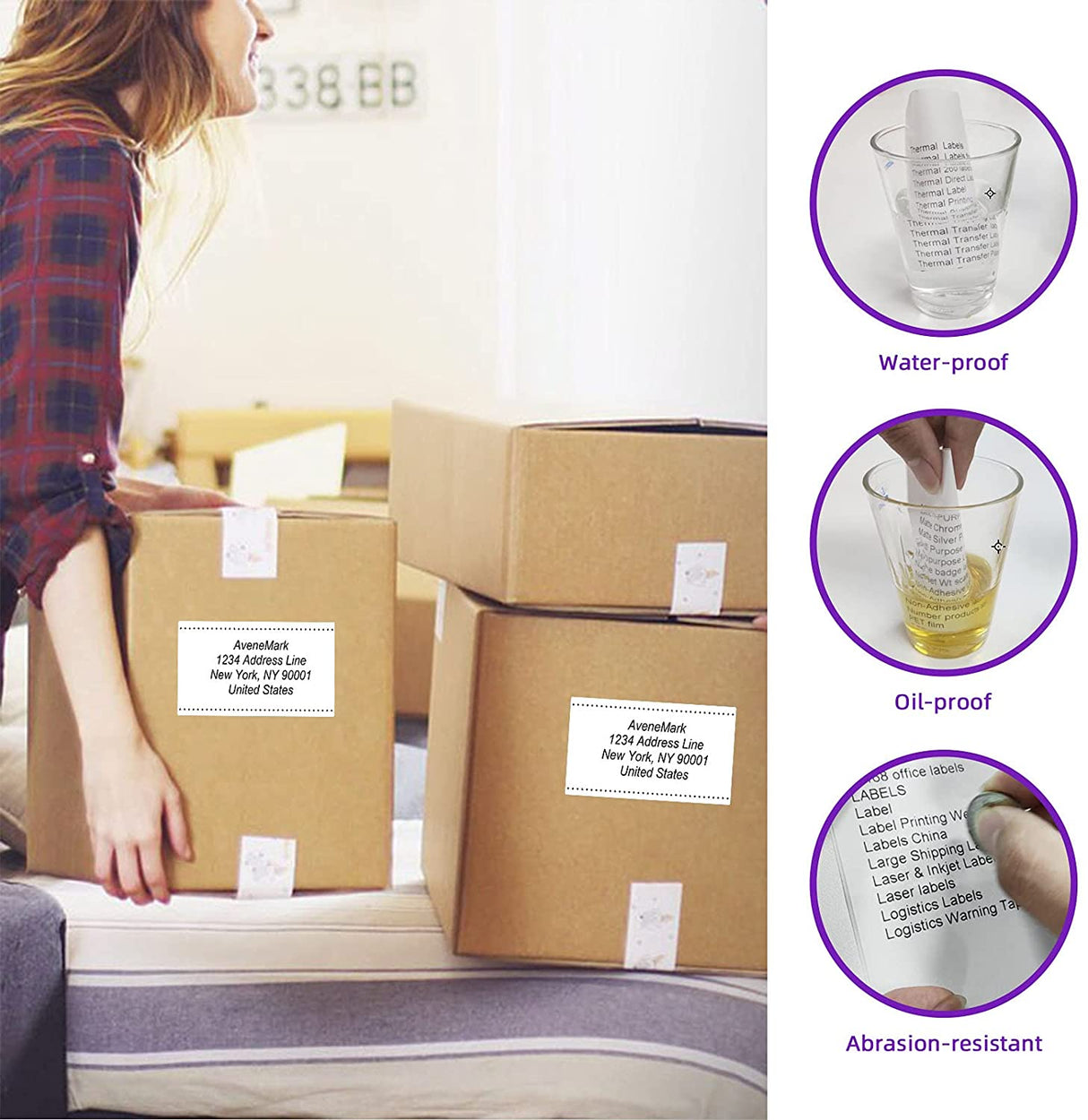 3 Rolls of High-Quality DK-11202 Thermal Labels for Brother QL Series Printers