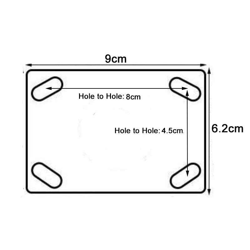 4x 3 Heavy Duty Industrial 2x Swivel Brake + 2x fixed Caster Wheel Wheels Castor 500KG Trolley