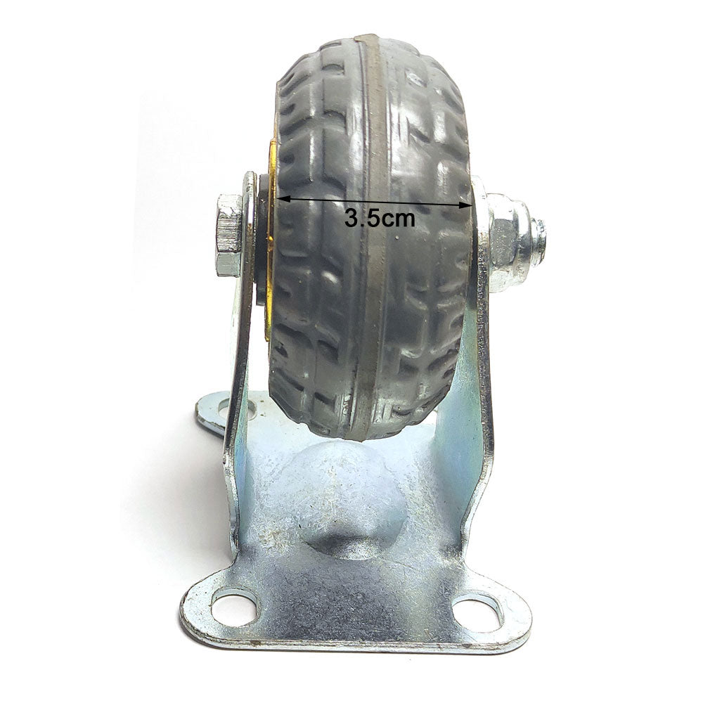 4x 3 Heavy Duty Industrial 2x Swivel Brake + 2x fixed Caster Wheel Wheels Castor 500KG Trolley