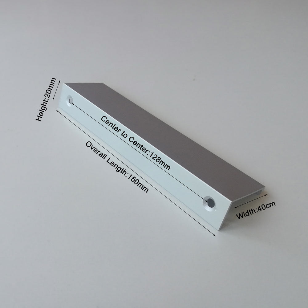 Aluminum Kitchen Cabinet Bar Handles Drawer Handle Pull white hole to hole 128mm