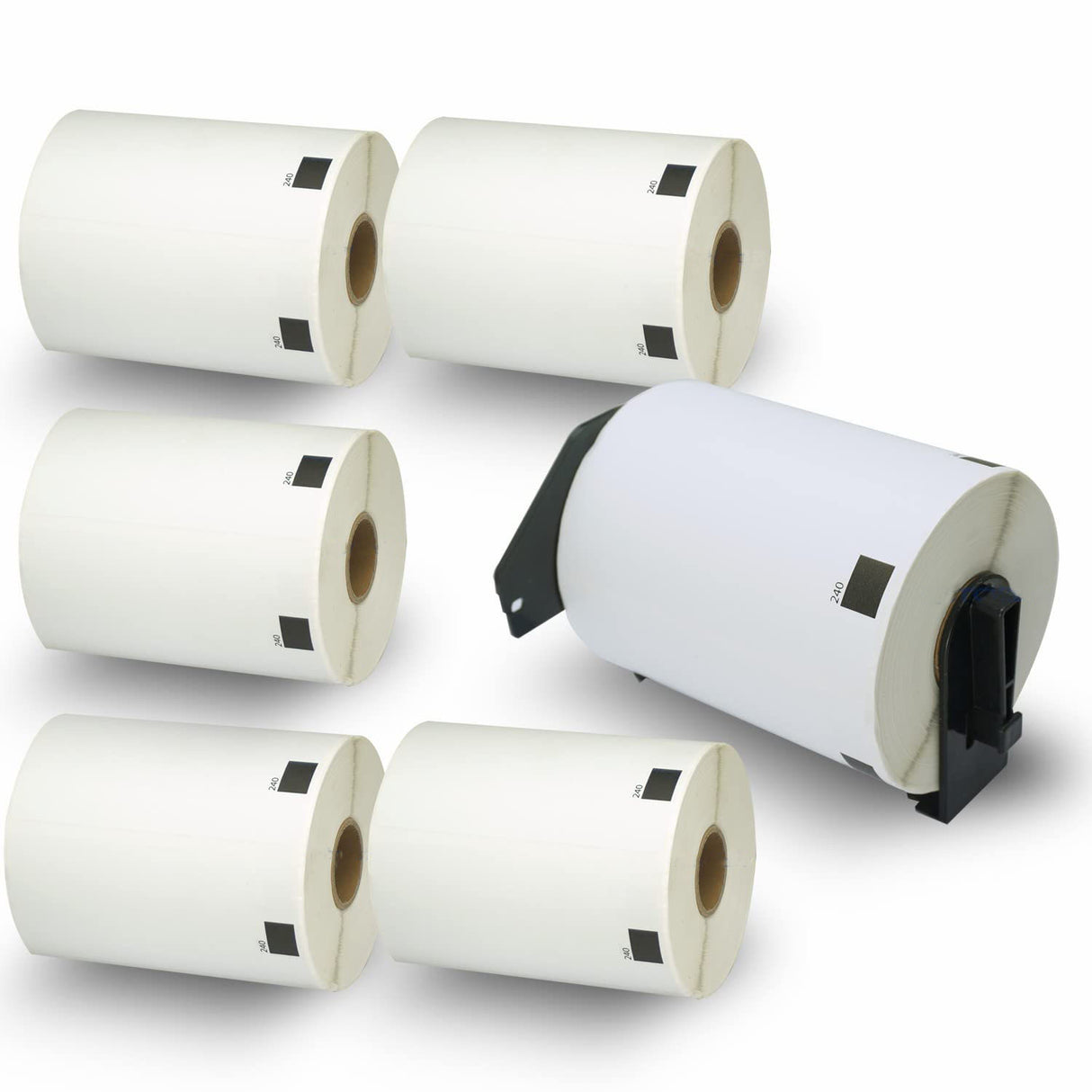 6-Pack DK11240 Thermal Labels for Brother QL Series Printers (QL500, QL560, QL570, QL580N, QL1060N, etc.)