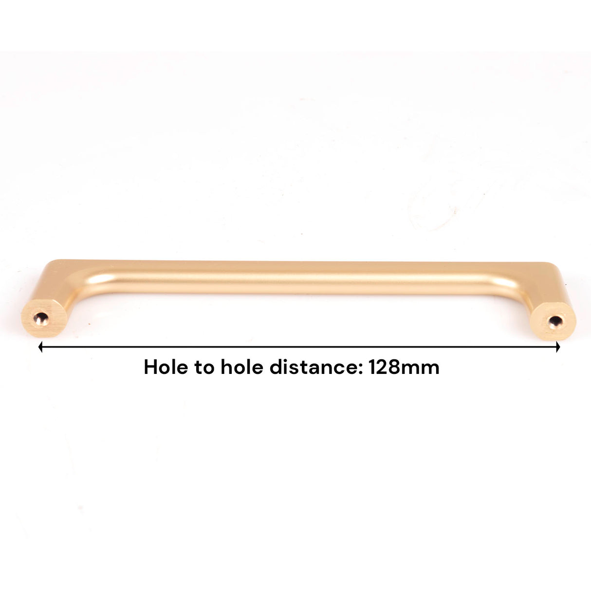 Contemporary Gold Zinc 128mm Kitchen Cabinet Drawer Handle