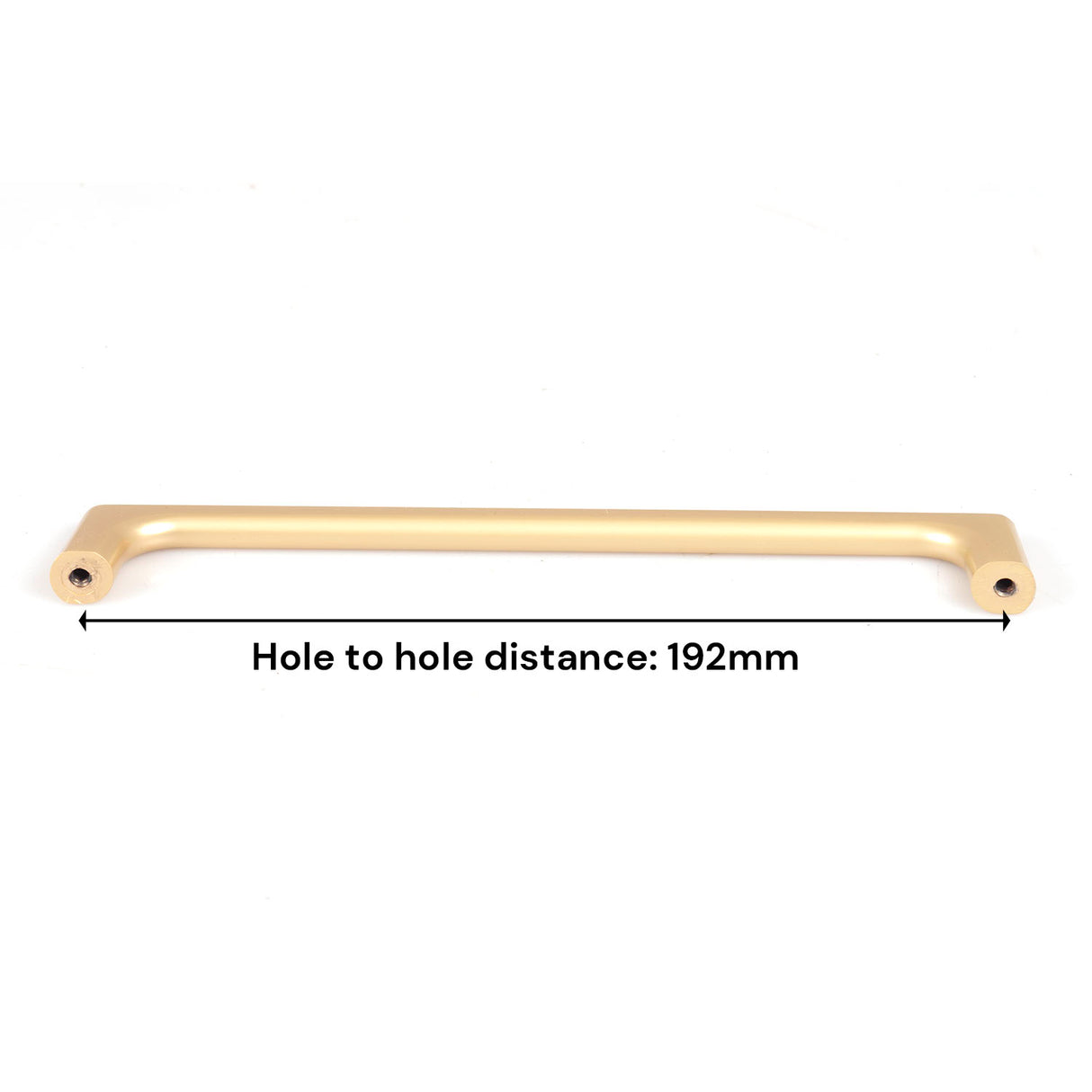 Contemporary Gold Zinc Drawer Handles - 192mm Cabinet Pulls with Laser Edge Design