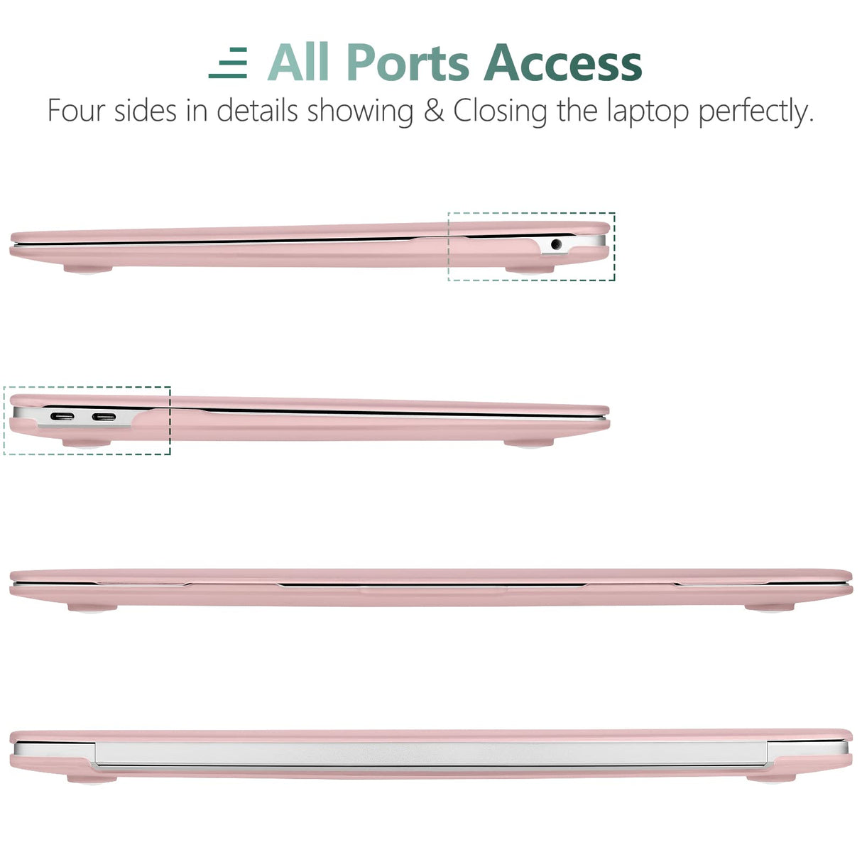 MacBook Air 13-Inch Protective Case with Keyboard Cover - Fits Models A1932, A2179, A2337 (2018-2022)