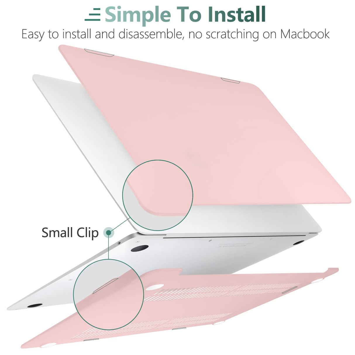 MacBook Air 13-Inch Protective Case with Keyboard Cover - Fits Models A1932, A2179, A2337 (2018-2022)