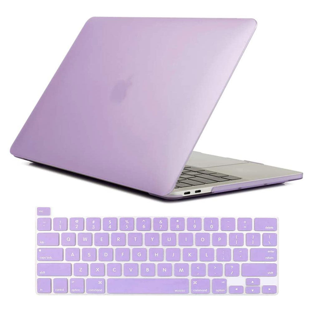 Vibrant Purple Hard Shell Case for MacBook Pro 13 Inch (2016-2023) with Keyboard Cover - Fits M1 & M2 Models
