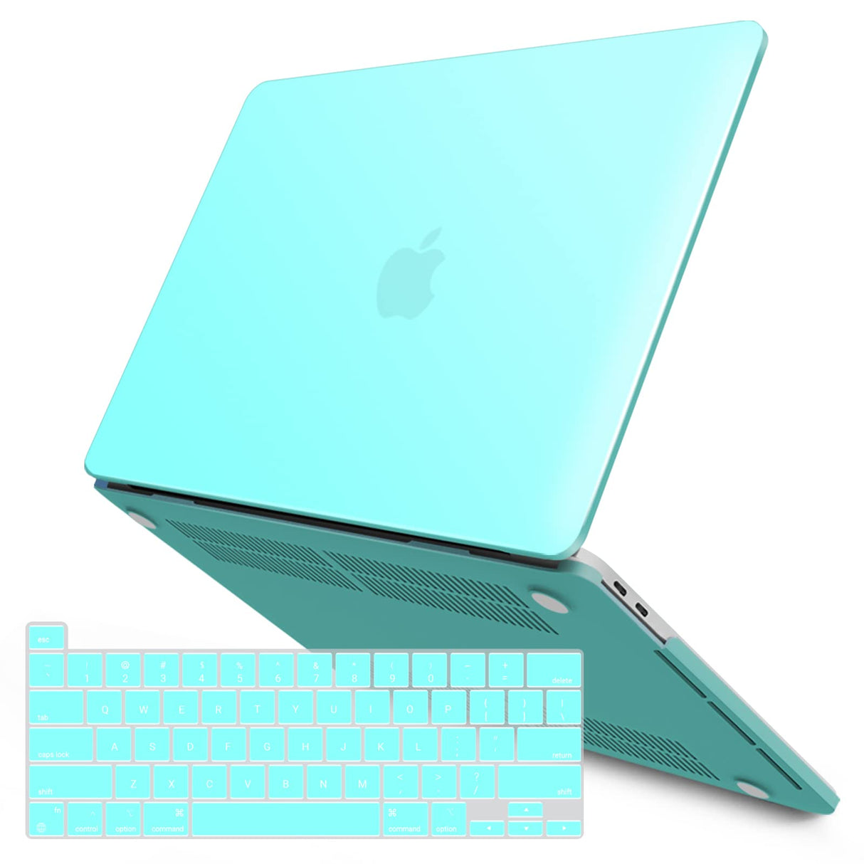 Turquoise Hard Shell Case with Keyboard Cover for MacBook Pro 13 Inch (2016-2023) M1 M2 Models - A2338 A2289 A2251 A2159
