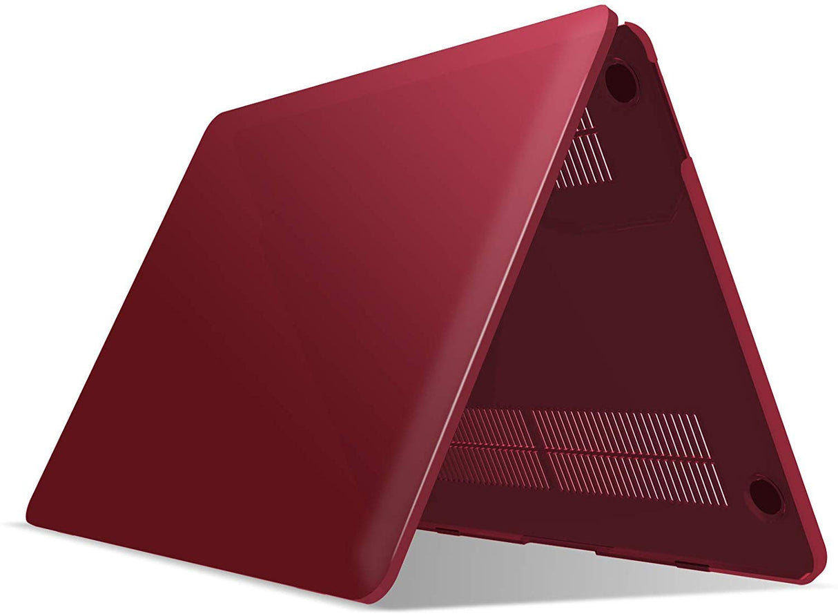 Wine Red Hard Shell Case with Keyboard Cover for 13-Inch MacBook Pro (2016-2023, M1/M2)
