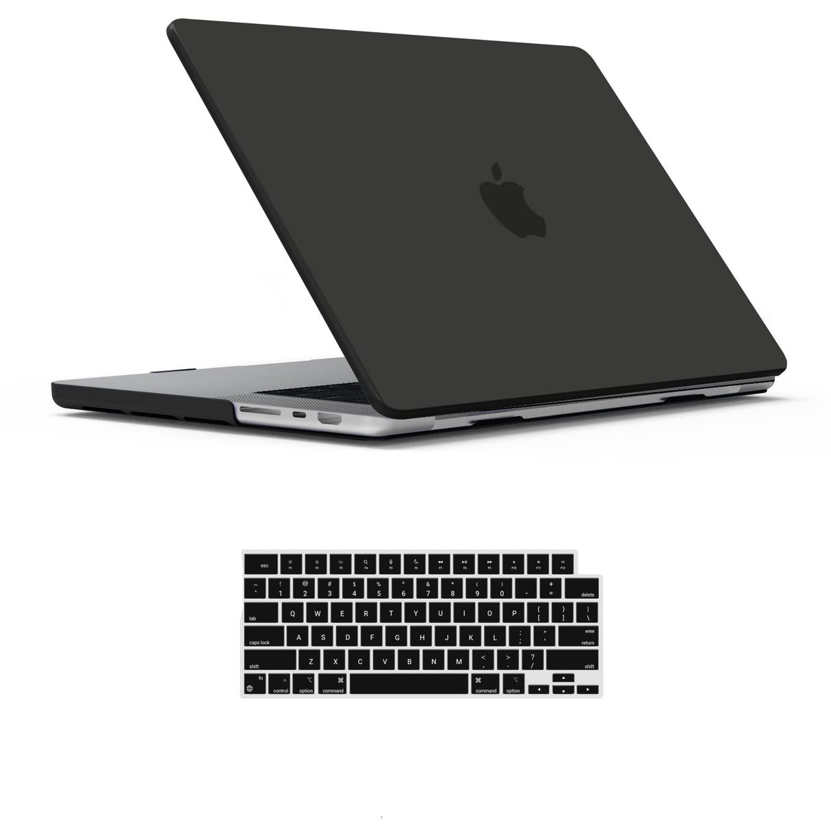 MacBook Pro 14 M2/M1 Hardshell Case with Keyboard Cover - Black (2023/2022/2021 Model A2779 & A2442)