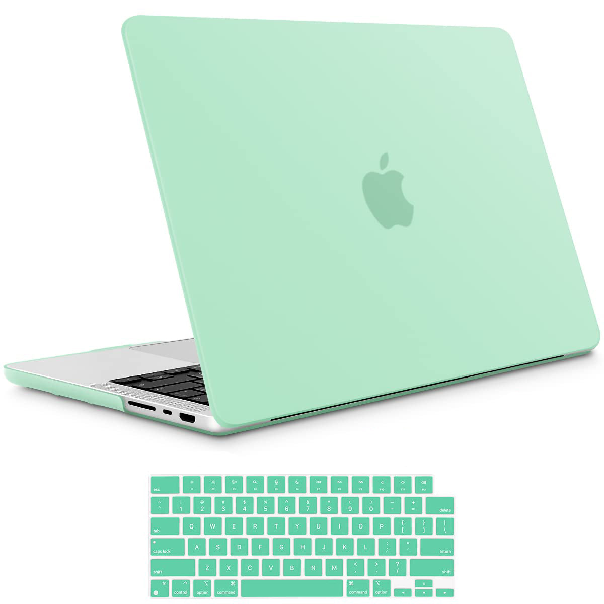 14-Inch MacBook Pro 2021-2023 Hardshell Case with Keyboard Cover in Green for M2 A2779 and M1 A2442