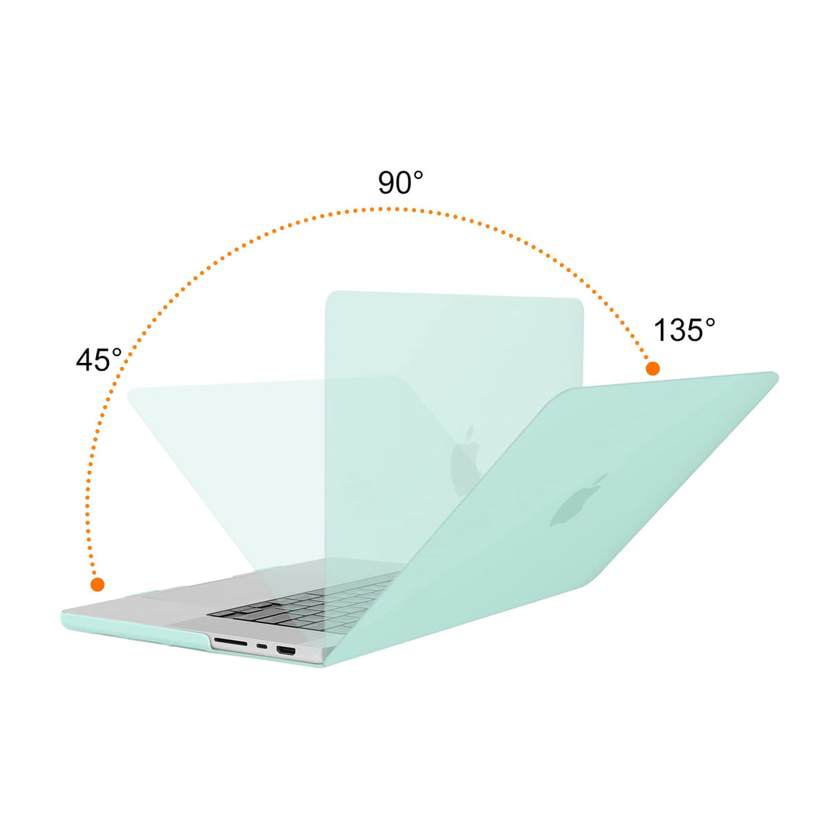 Suitable for MacBook Pro 16 inch Case 2023 2022 2021 M2 A2780 A2485 M1 Pro/Max Hard Shell Case Keyboard Cover Green