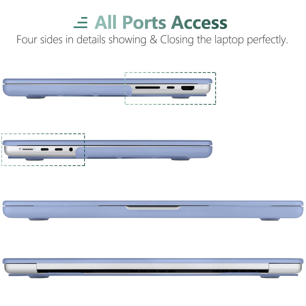 Suitable for MacBook Pro 16 inch Case 2023 2022 2021 M2 A2780 A2485 M1 Pro/Max Hard Shell Case Keyboard Cover