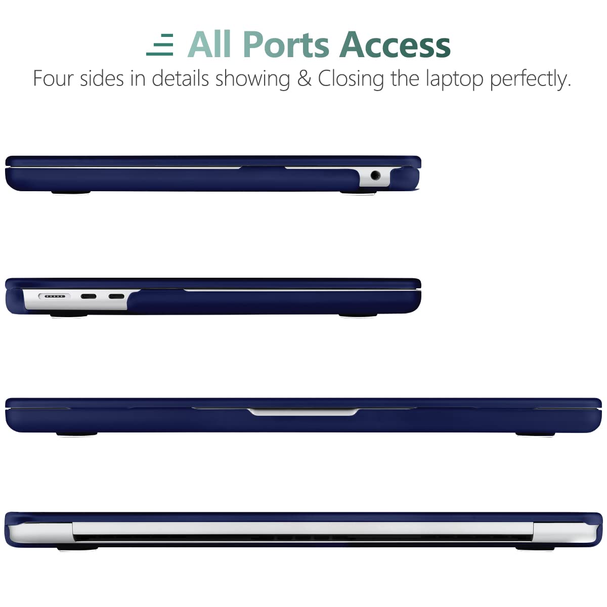 Suitable for 2023 2022 MacBook Air 13 inch case M2 Model A2681 Hard Shell Case Keyboard Cover Blue