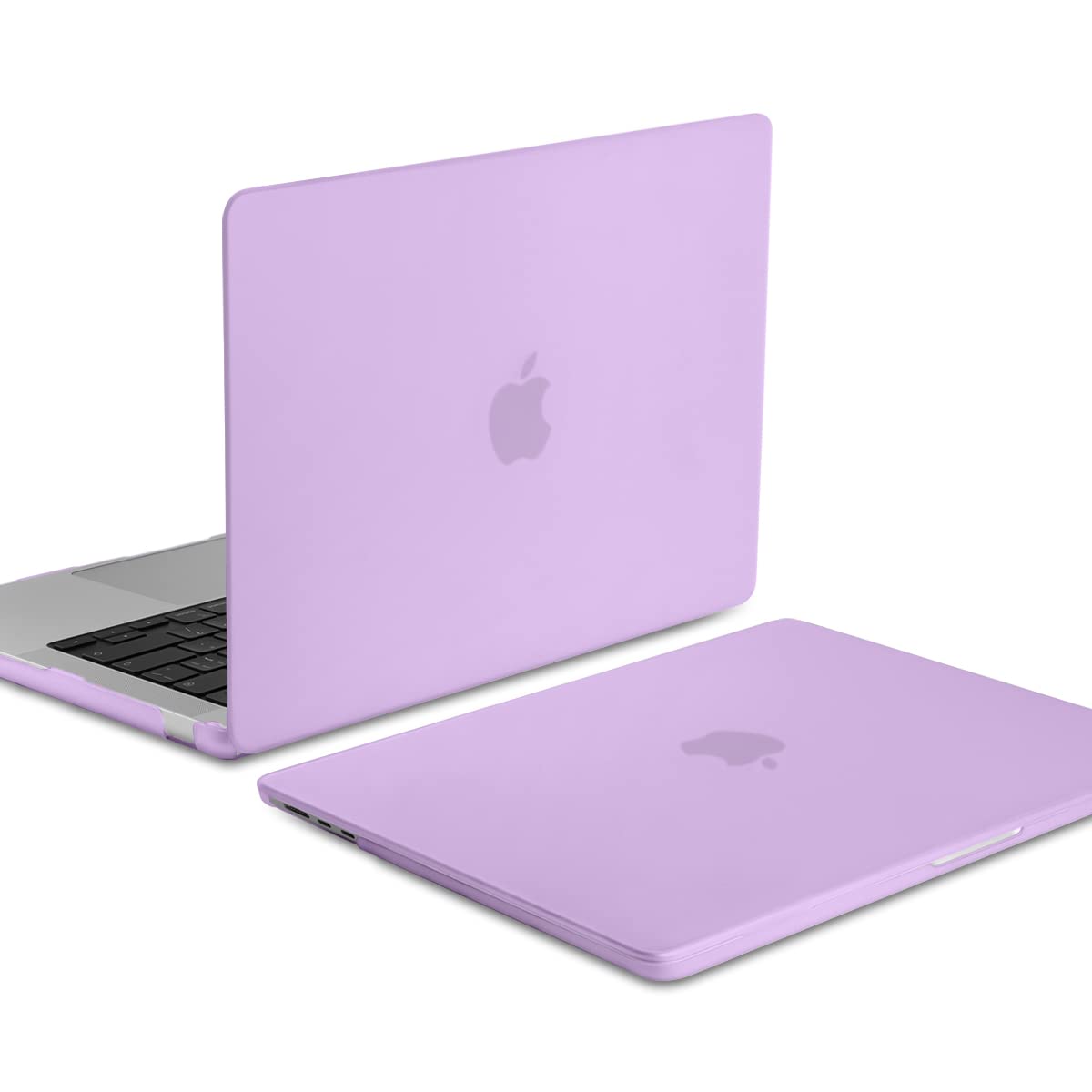 Frosted Hard Shell Case with Keyboard Skin for 2022-2023 MacBook Air 13 M2 Model A2681 - Violet