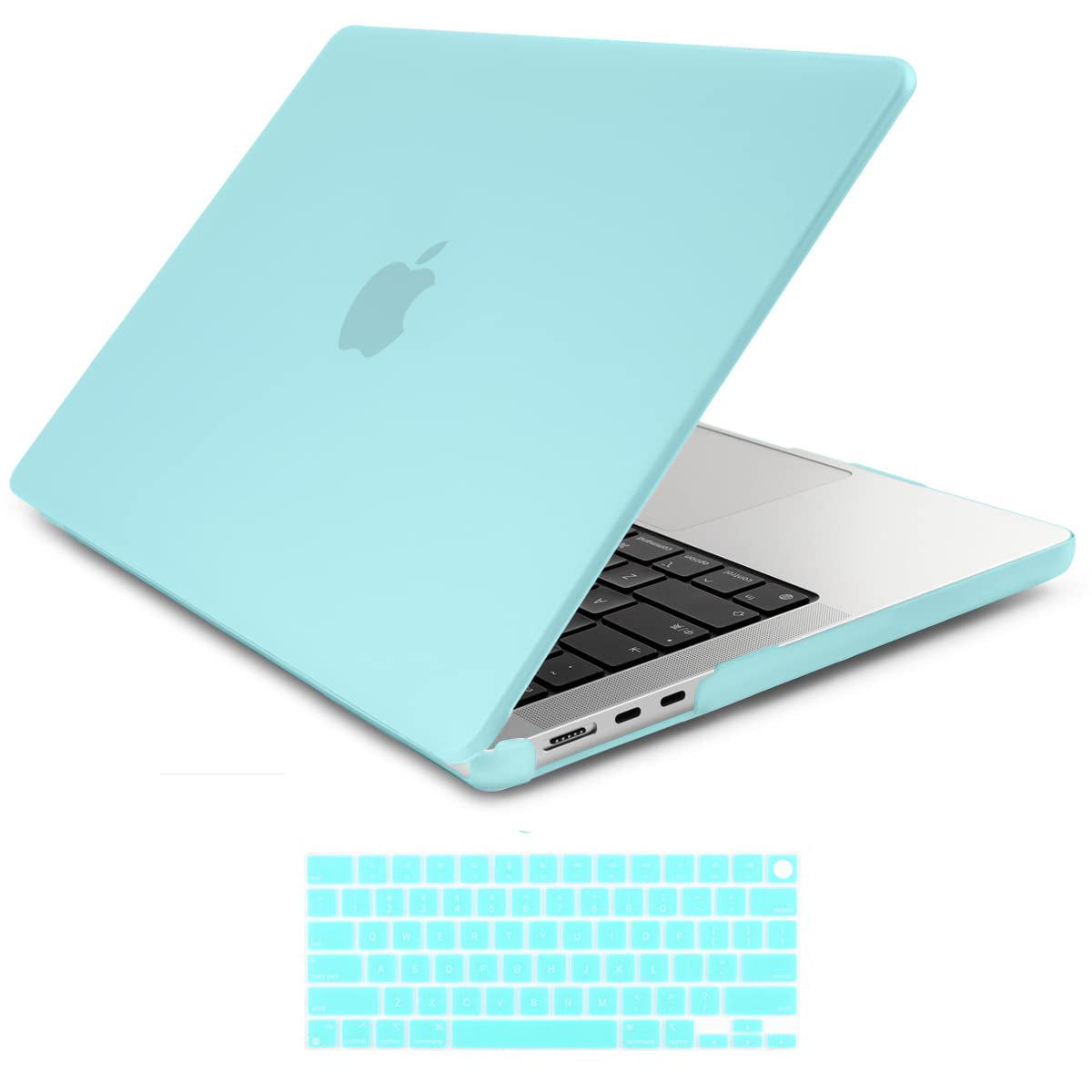 Turquoise Protective Hard Case & Silicone Keyboard Skin for 2023/2022 MacBook Air 13 M2 Model A2681