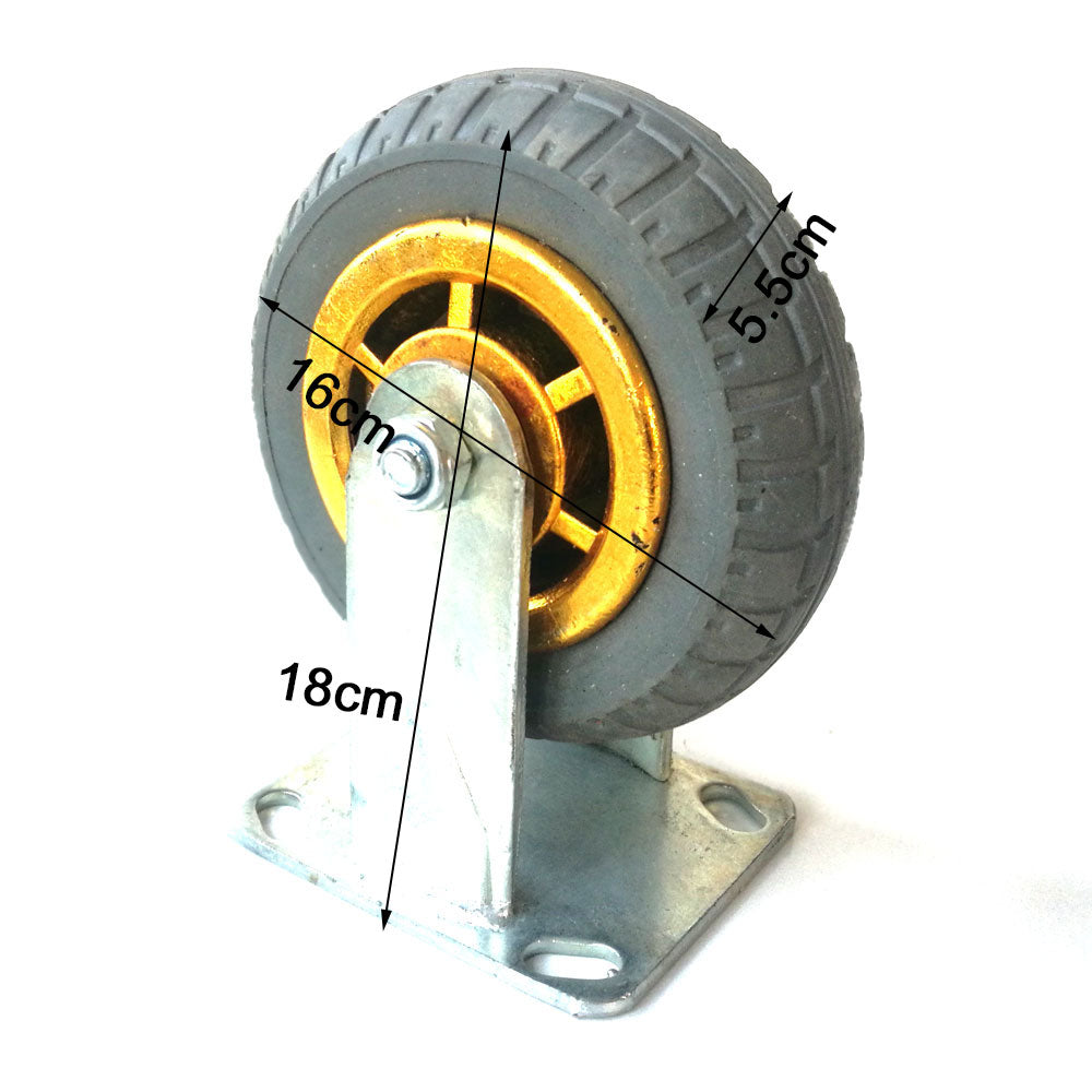 6 150mm Heavy Duty Industrial Fixed Caster Wheels Caster Wheel Castor 250kg Trolley