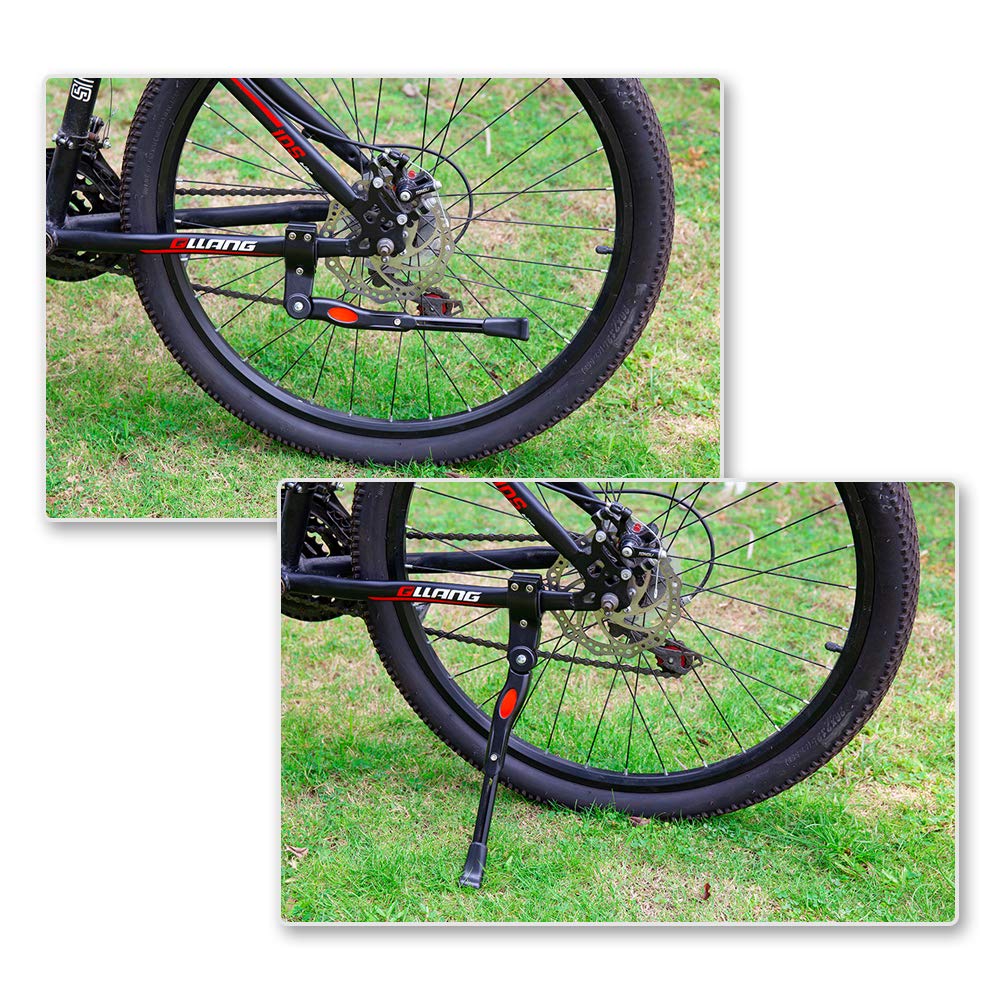 Adjustable Bike Kickstand Kickstand Rear Bicycle Stand for Bike 22-28 Black