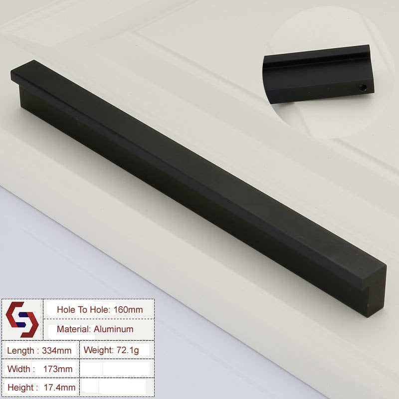 Aluminium Kitchen Cabinet Handles Drawer Bar Handle Pull 160mm
